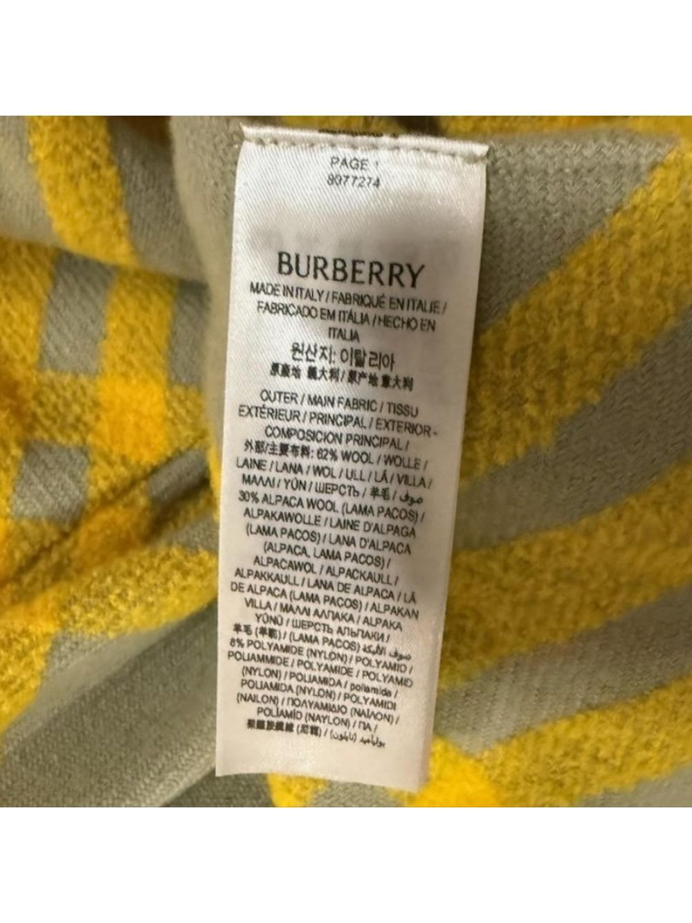 Burberry Check Plaid Pattern Wool Blend Jacket, Size 8 - Picture 16 of 16